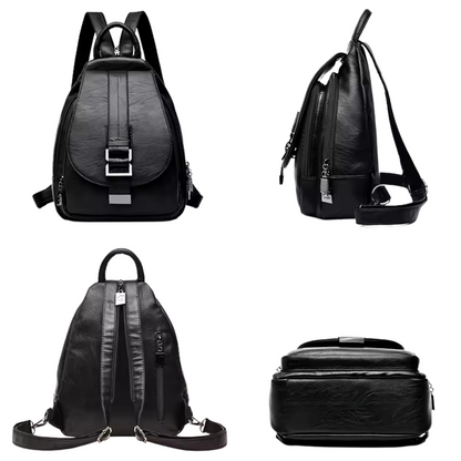 Sac à Dos Minimaliste en Cuir Végan pour Femme | Léger & Élégant