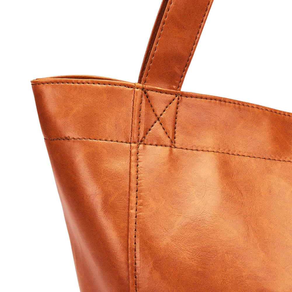 Grand Sac Cabas en Similicuir Luxe | Look Vintage Moderne