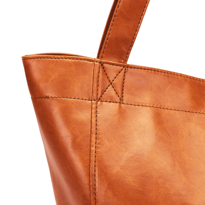 Grand Sac Cabas en Similicuir Luxe | Look Vintage Moderne