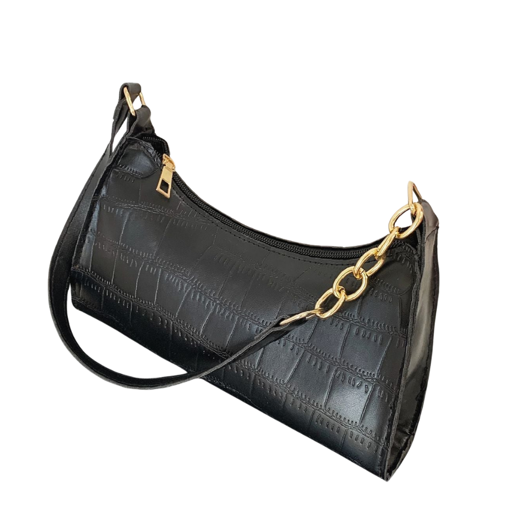 Sac à Bandoulière Motif Croco | Sac à Main Élégant, Léger