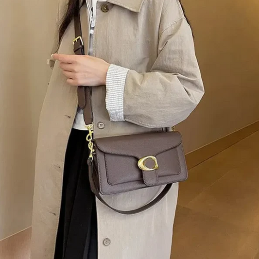 Sac Bandoulière Minimaliste en Cuir Synthétique | Sac à Main Moderne, Élégant