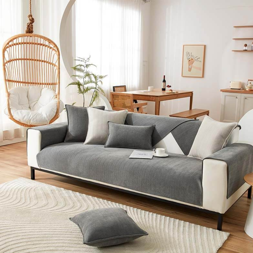 EcoShield Housse de Canapé Adaptée aux Animaux | Style Élégant, Imperméable