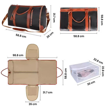 Pli'Voyage Noir | Ultra-léger Durable Élégant Pratique Pliable et Compact