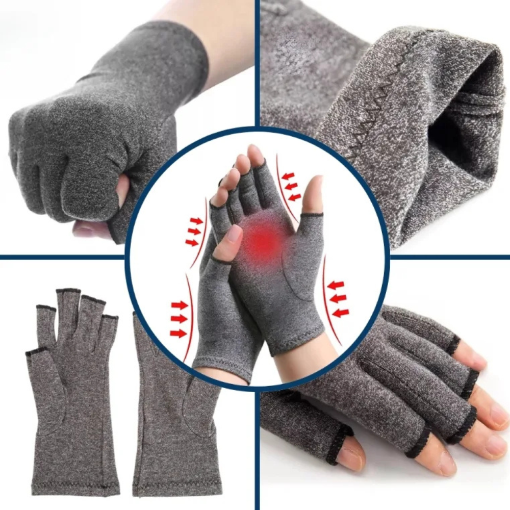 Gants de Compression Sans Doigts | Soulagement Arthrite & Douleurs Articulaires