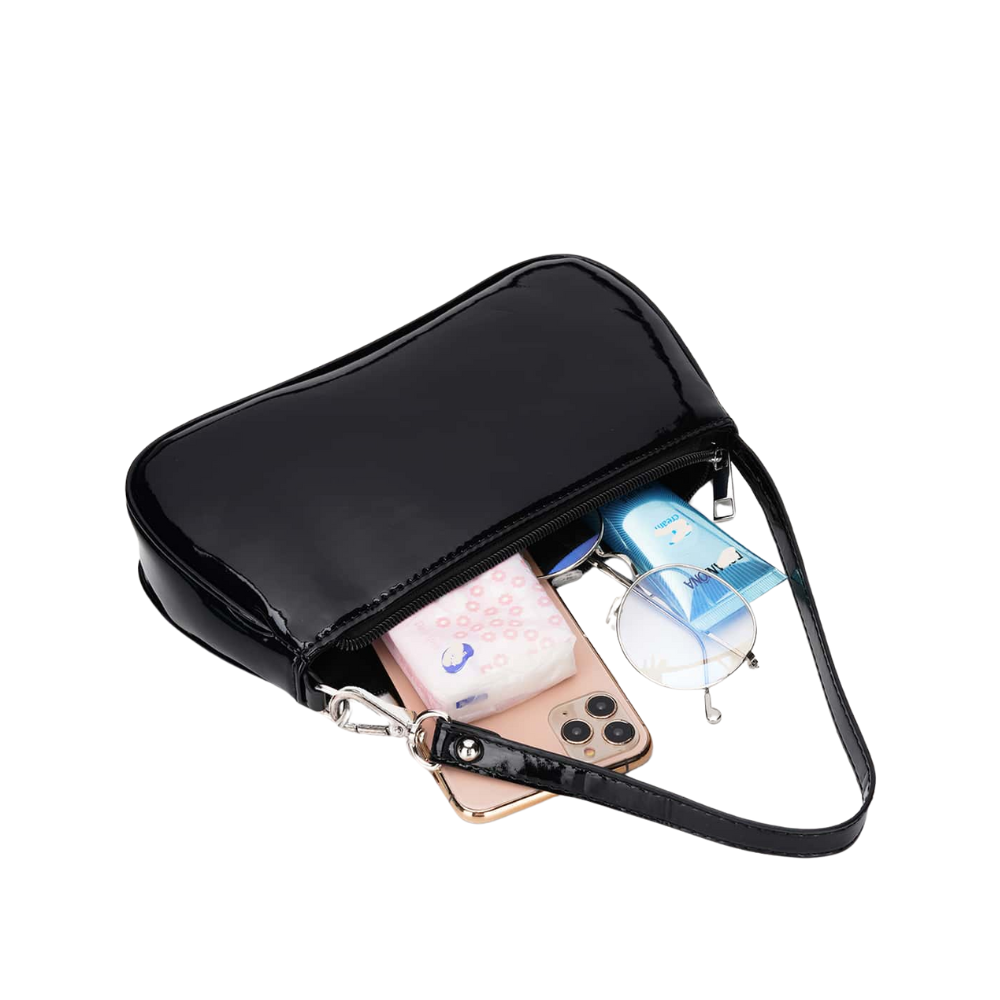 Sac à Main Élégant Brillant Baguette | Sac d’Épaule Léger, Brillant