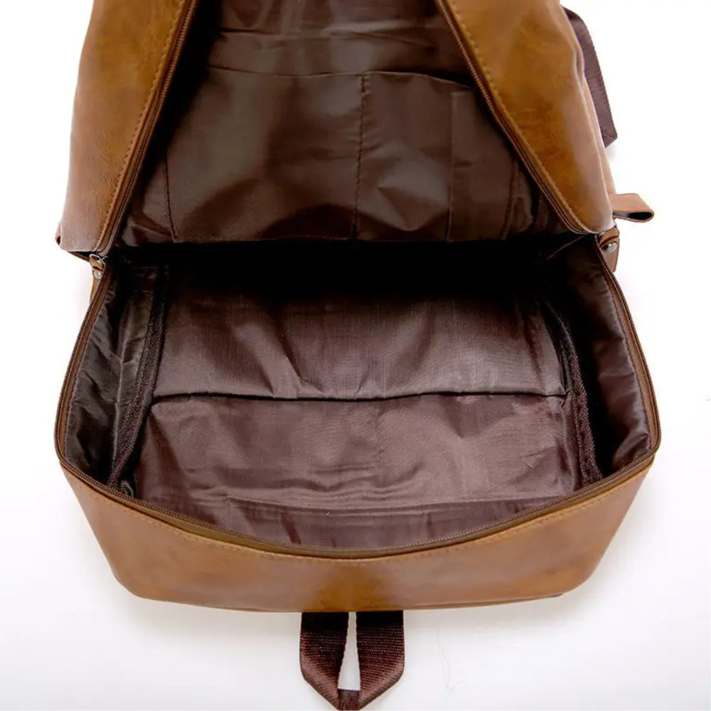 Sac à Dos Homme en Similicuir pour Ordinateur Portable | Moderne, Élégant