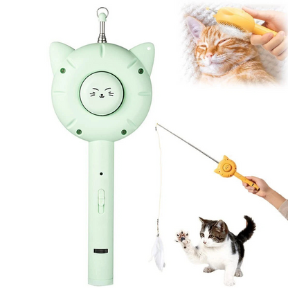 PurrfectEase Brosse Multifonction pour Chat | Toilettage, Jeu & Détente