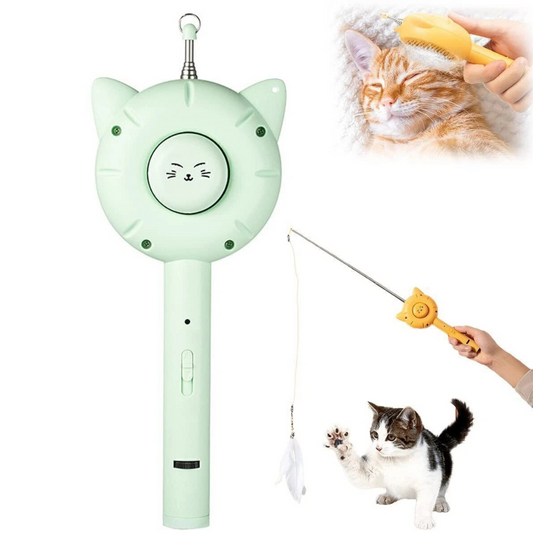 PurrfectEase Brosse Multifonction pour Chat | Toilettage, Jeu & Détente