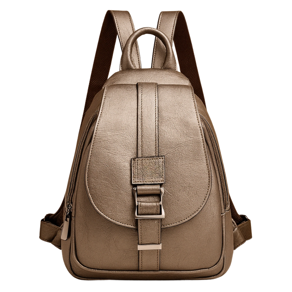 Sac à Dos Minimaliste en Cuir Végan pour Femme | Léger & Élégant