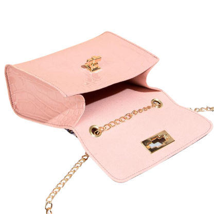 Sac à Main Cartable Effet Croco | Sac Bandoulière Élégante, Stylé