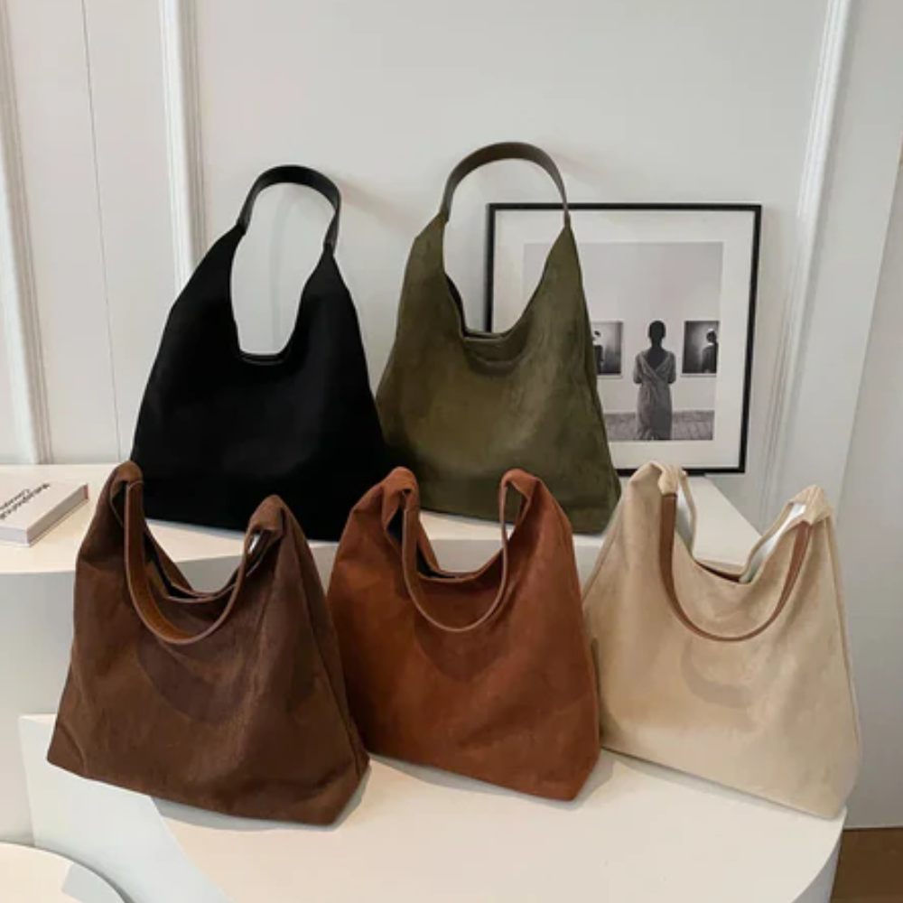 Sac Cabas En Similicuir Suédé Avec Pochette | Élégant, Spacieux