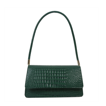 Sac à Main Classique à Motif Croco | Sac Bandoulière Élégant, Raffiné