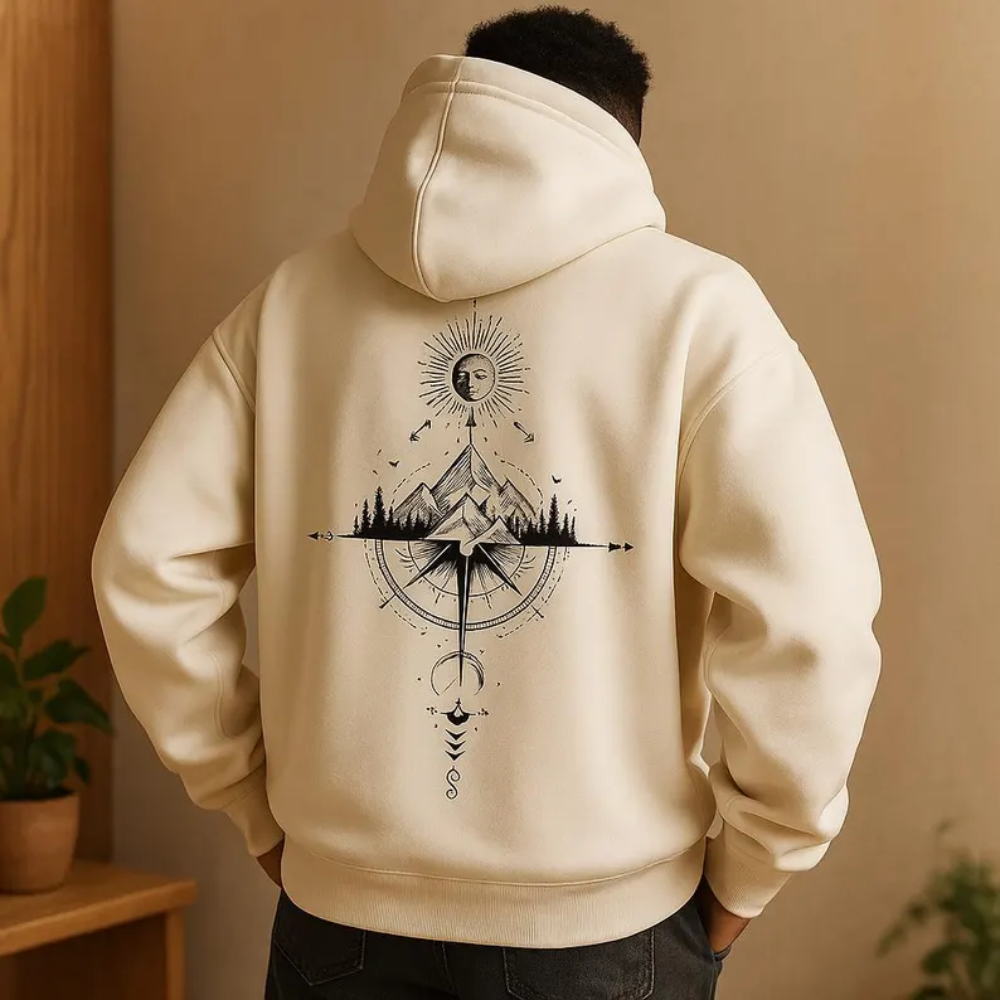 François - Géométrique Veste Pull à Capuche