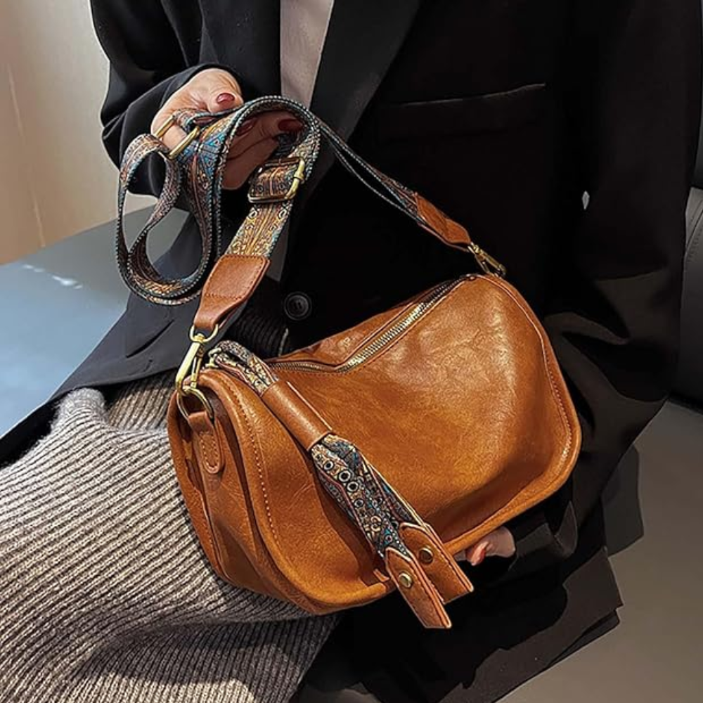 Sac Bandoulière Compact Élégant en Cuir PU | Léger et Stylé