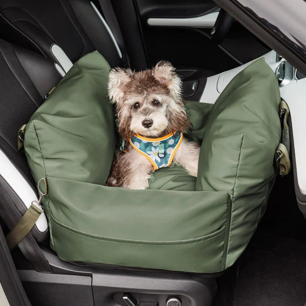 Siège Auto pour Chien de Luxe | Sûr et Confortable