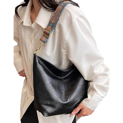 Sac Bandoulière Bohème 2-en-1 en Cuir Vegan | Écologique & Léger