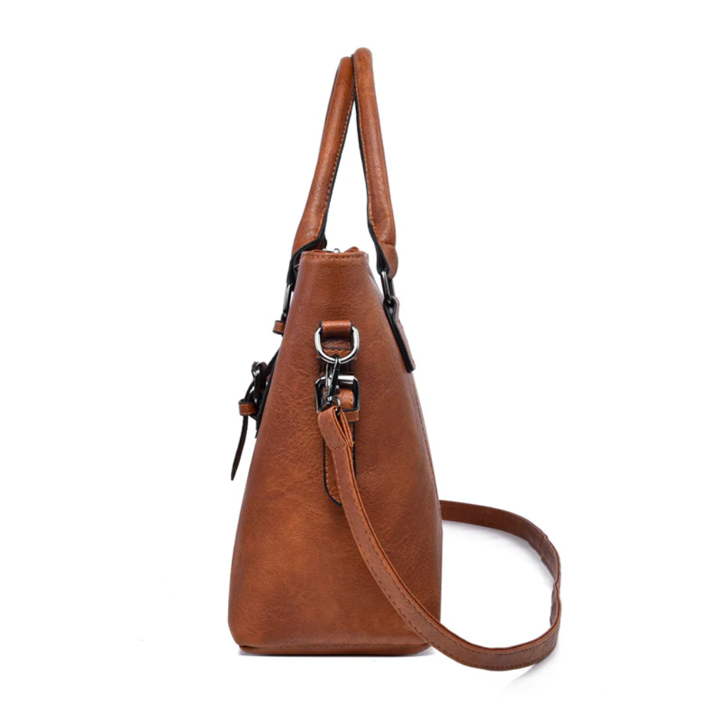 Sac à Main Bandoulière Élégant En Cuir PU Souple | Léger, Spacieux