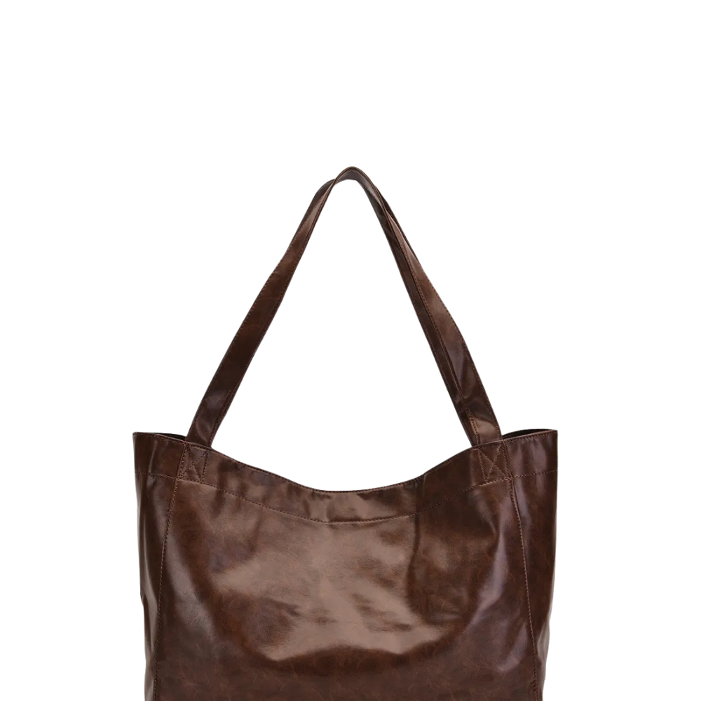 Grand Sac Cabas en Similicuir Luxe | Look Vintage Moderne