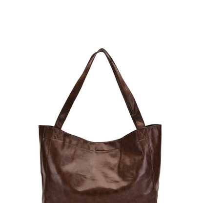 Grand Sac Cabas en Similicuir Luxe | Look Vintage Moderne