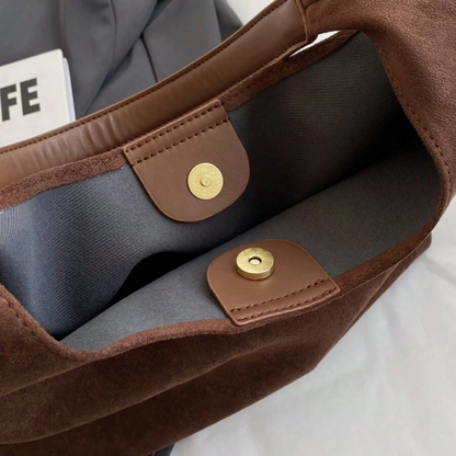 Veloria Sac Bandoulière en Suédine | Élégant, Minimaliste