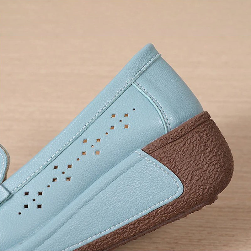 Mocassin orthopédique femme ajouré respirant