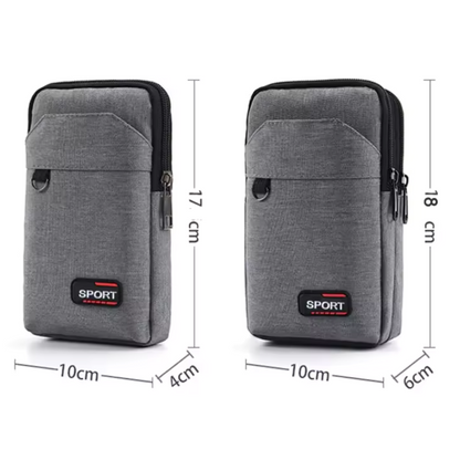 UrbanRunner Gris | Sac Banane Étanche Voyage et Sport pour Hommes