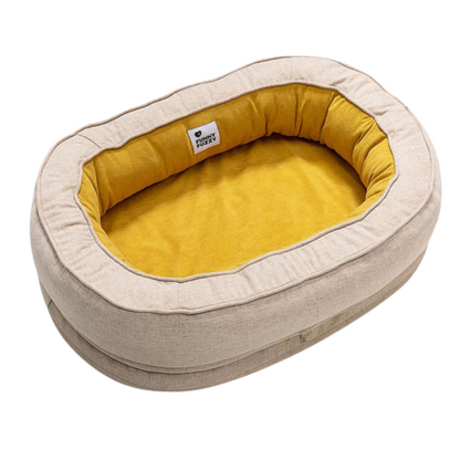 Lit Donut Apaisant pour Chien – Confort Moelleux et Soutien Lombaire