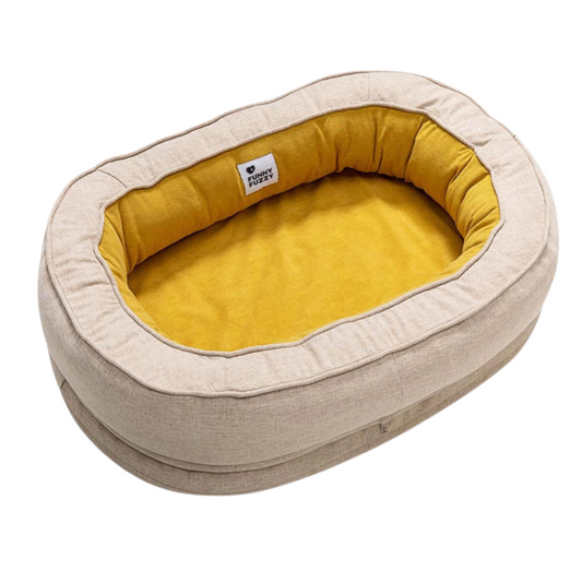 Lit Donut Apaisant pour Chien – Confort Moelleux et Soutien Lombaire