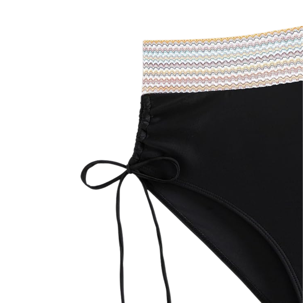 Ensemble Bikini Shoreline Curve | Maillot Taille Haute avec Contrôle du Ventre