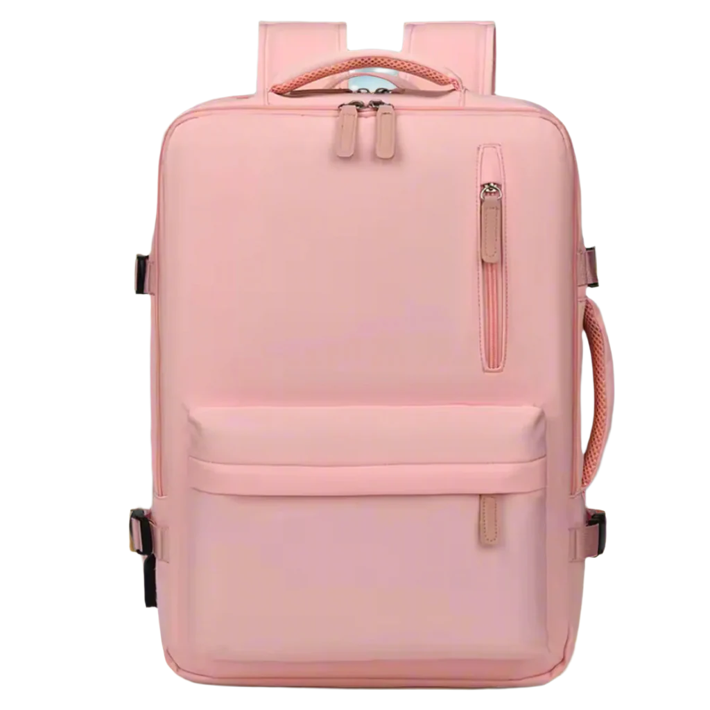 Sac à dos étudiant Premium Rose | 15.6" Compartiment et espace pour les livres