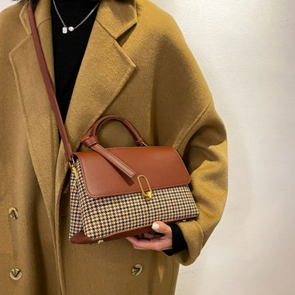 Sophie - Sac à Bandoulière Pied-de-Poule