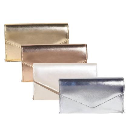 Sac Pochette en Cuir PU Souple | Sac Bandoulière Soirée Élégant