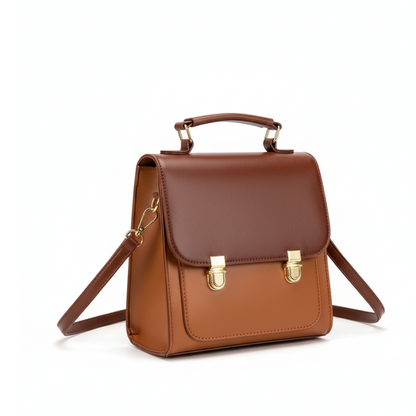 Sac à Dos Rétro Bicolore à Rabat | Sac Convertible en Bandoulière