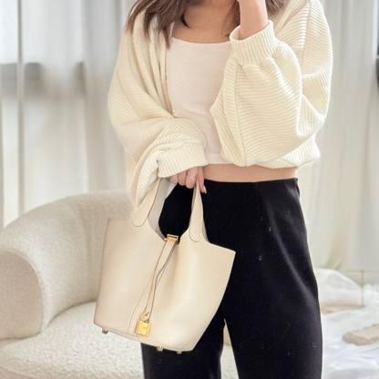 Sac Cabas Seau en Cuir PU | Élégant, Stylé Sac à Main