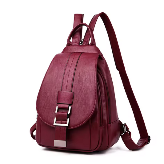 Sac à Dos Minimaliste en Cuir Végan pour Femme | Léger & Élégant