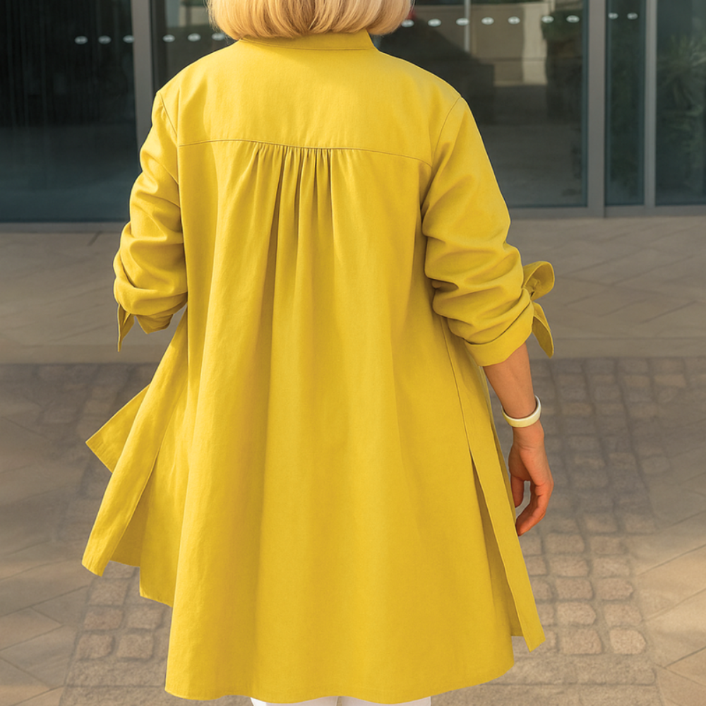 Blouse Boutonnée Oversize Respirante | Indispensable Quotidienne Anti-Froissage