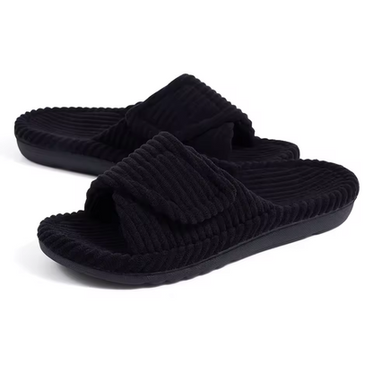 Chaussons Femme en Maille Côtelée Douce | Confort Légèr