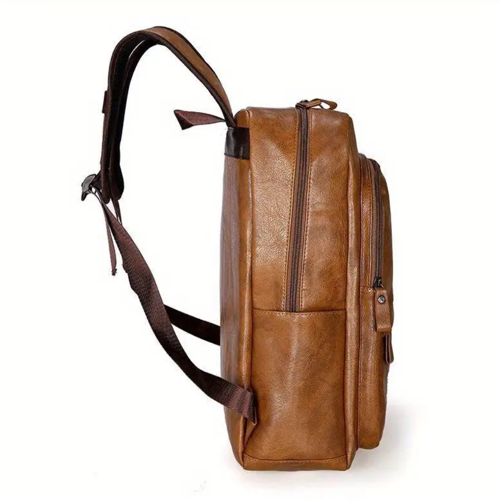 Sac à Dos Homme en Similicuir pour Ordinateur Portable | Moderne, Élégant