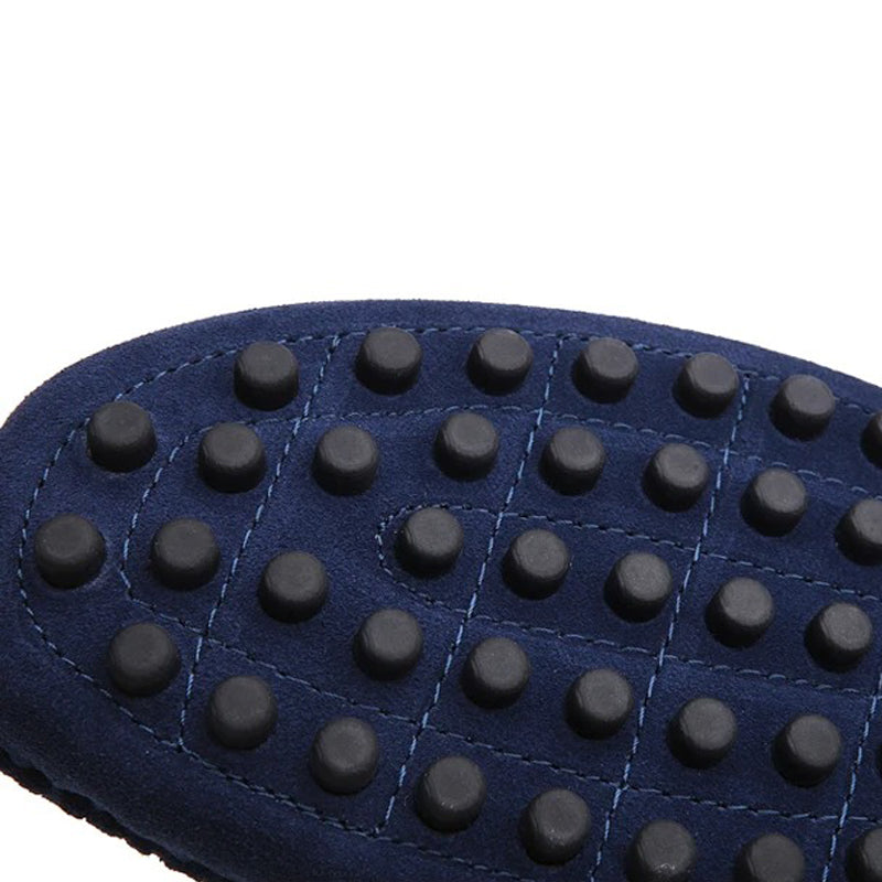 Mocassin orthopédique homme suède souple et casual