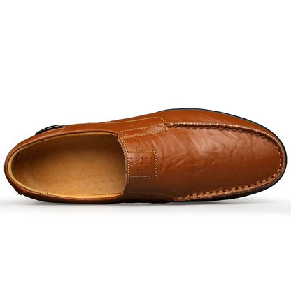 Mocassin orthopédique homme cuir souple à enfiler