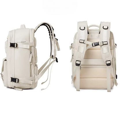 FemPack Élégance Beige | Sac à Dos étanche de Grande Capacité pour Femmes