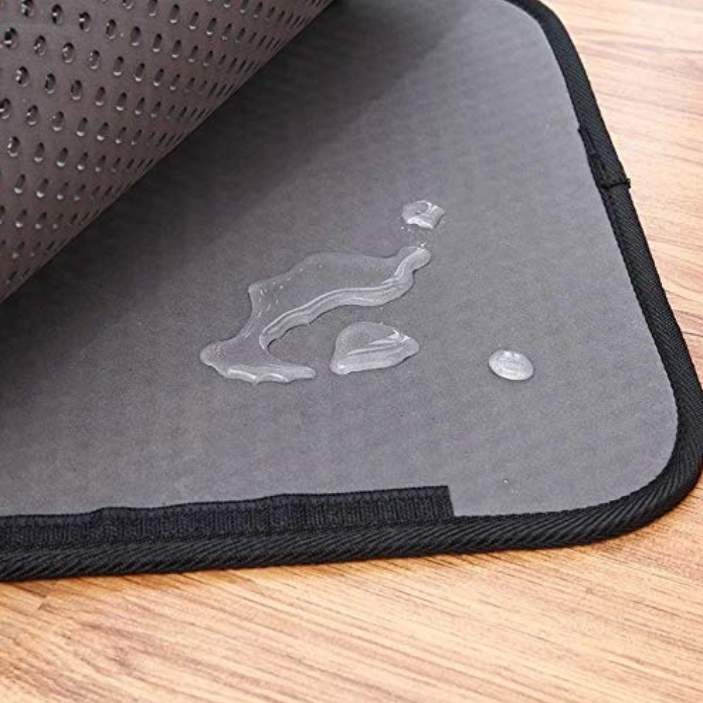 Tapis Litière Chat Double Couche | Protection Anti-Dispersion Nid d’Abeille