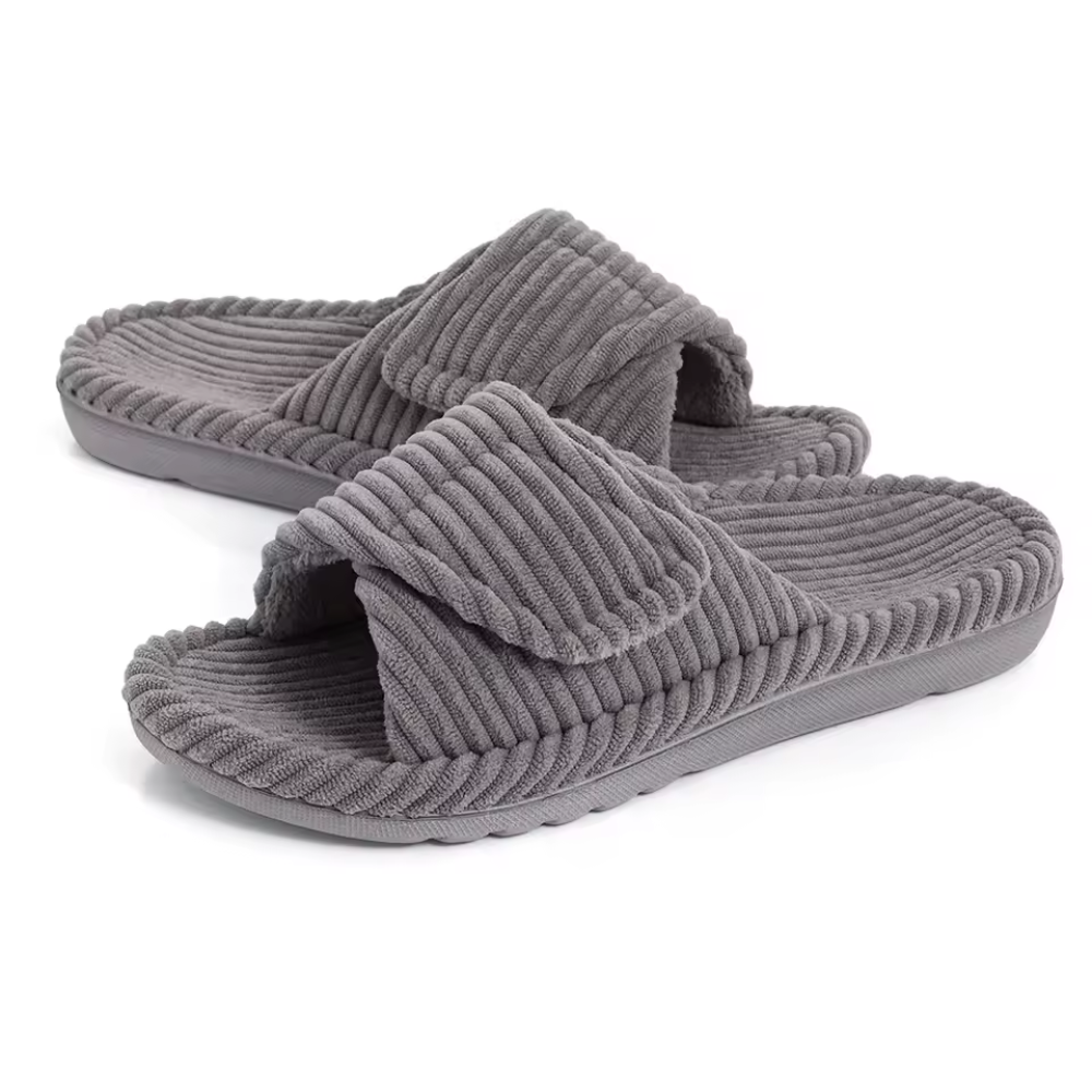 Chaussons Femme en Maille Côtelée Douce | Confort Légèr