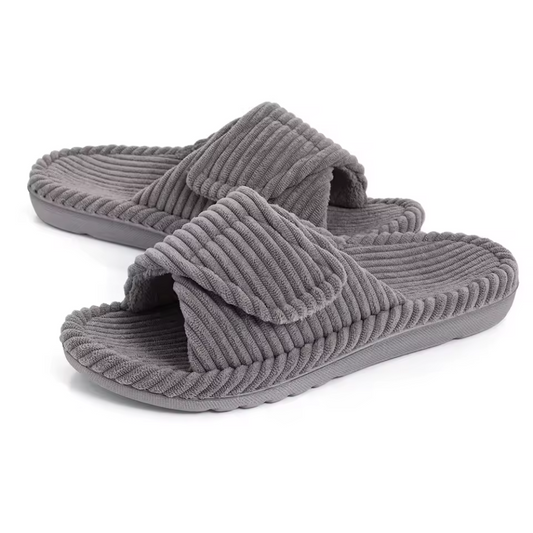 Chaussons Femme en Maille Côtelée Douce | Confort Légèr