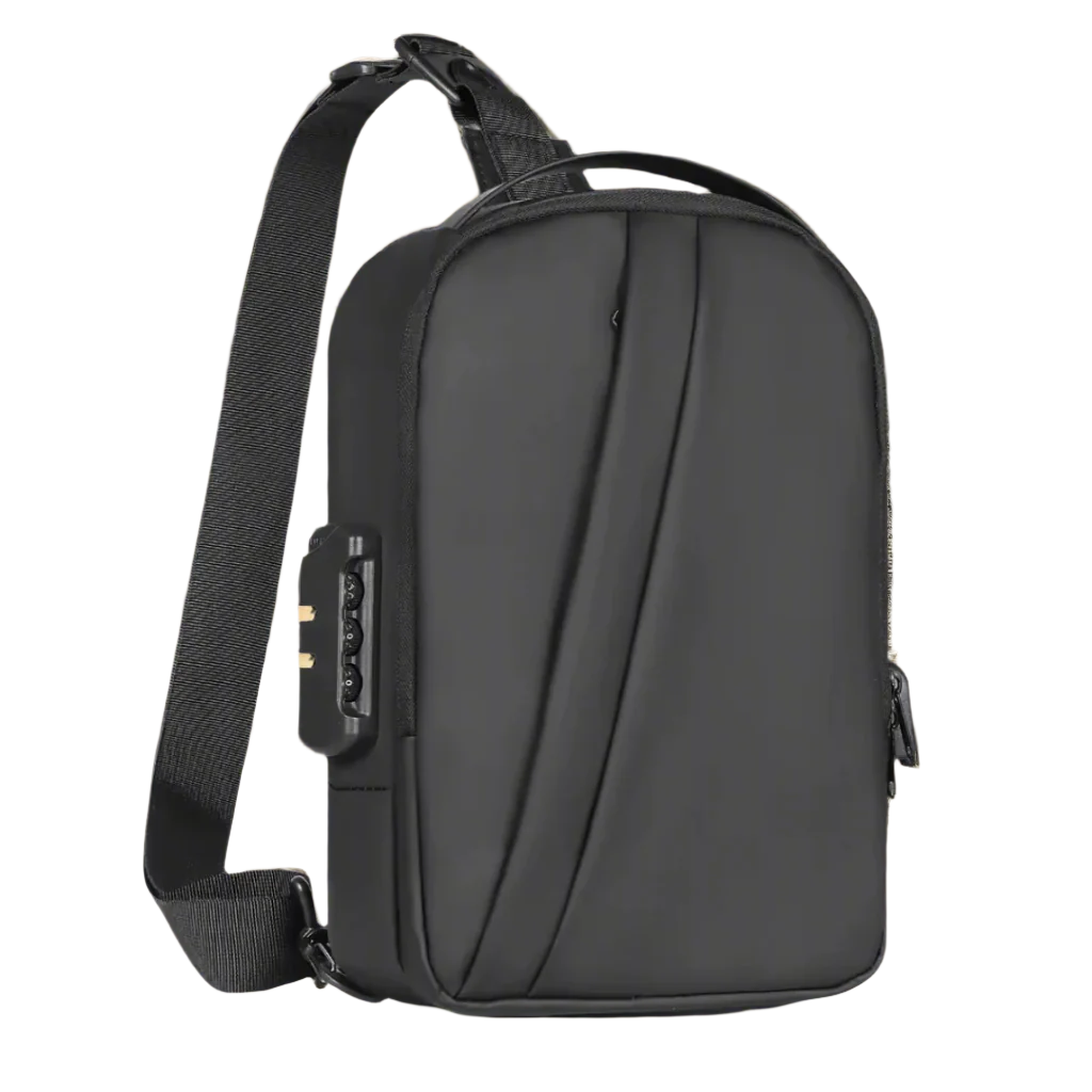 UrbanGuard Crossbody Noir Pro | Sac Bandoulière Urbain Étanche Anti-Vol USB
