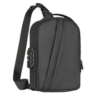 UrbanGuard Crossbody Noir Pro | Sac Bandoulière Urbain Étanche Anti-Vol USB
