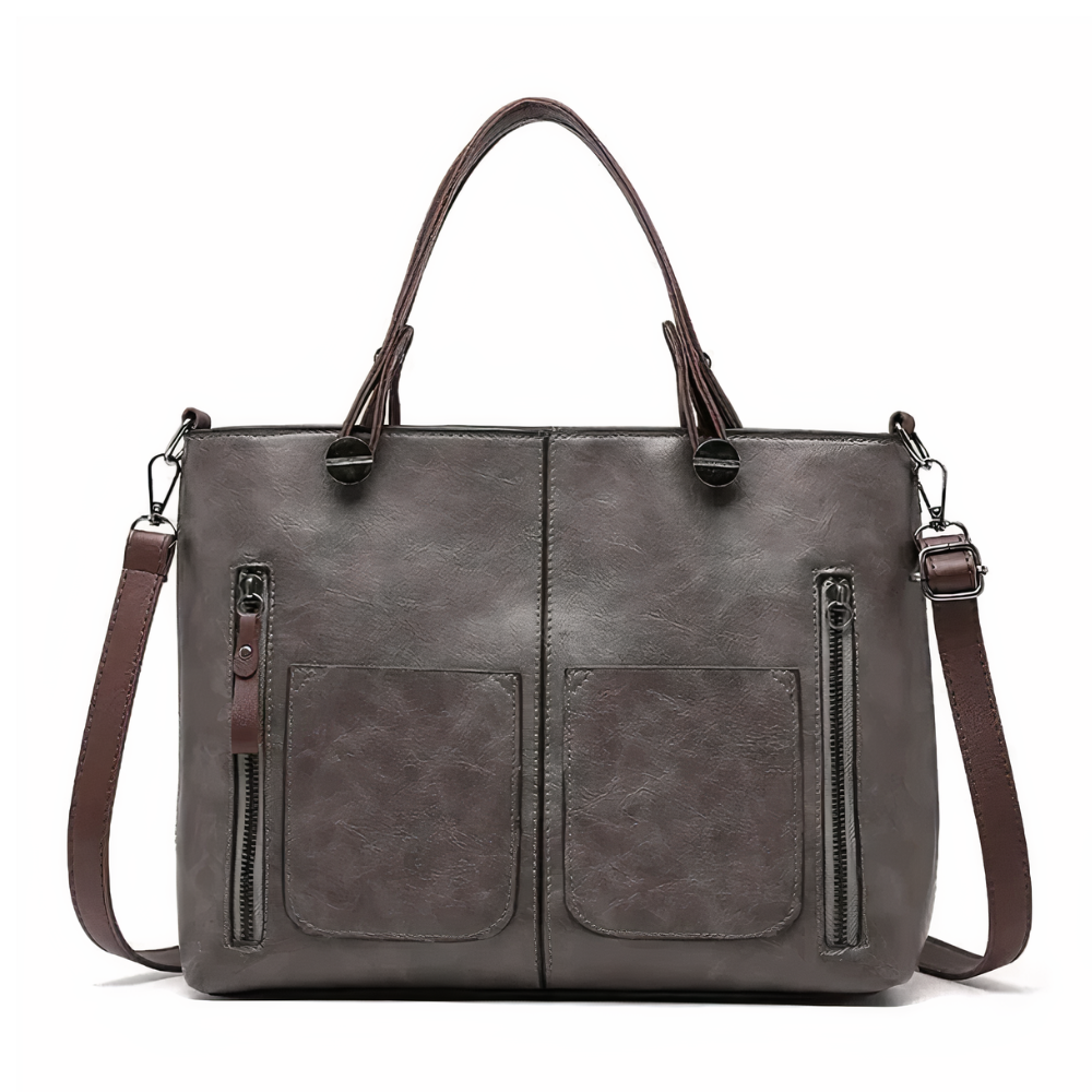 Sac Bandoulière Élégant en Cuir Vegan | Style Rétro Quotidien