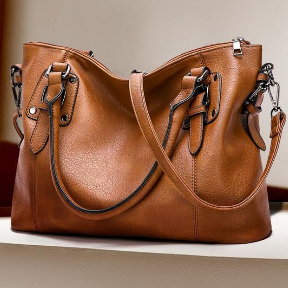 Sac à Main Bandoulière Élégant En Cuir PU Souple | Léger, Spacieux