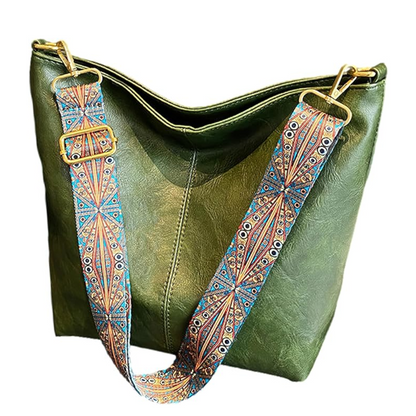 Sac Bandoulière Bohème 2-en-1 en Cuir Vegan | Écologique & Léger