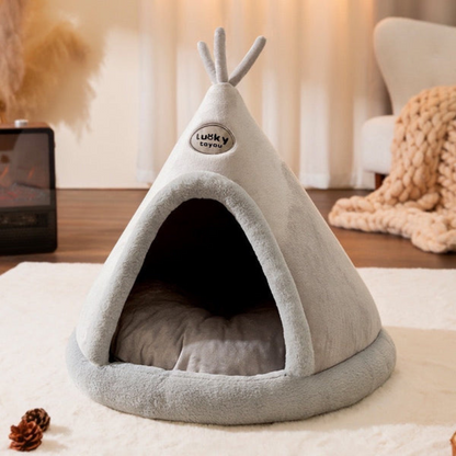 Lit Tente pour Animaux QuickWarm | Doux, Confort Instantané